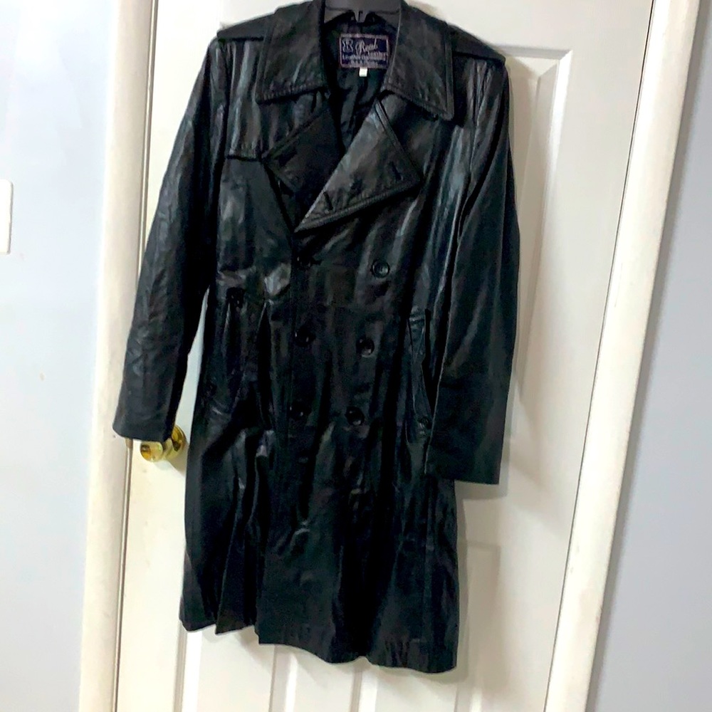 Leather coat